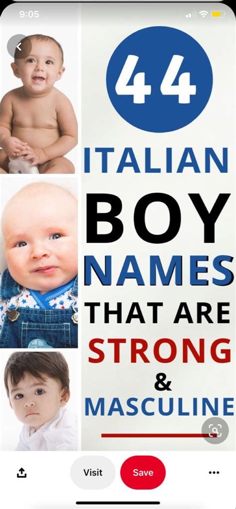 Strong Italian Boy Names Babies And Beers Italian Baby Names New