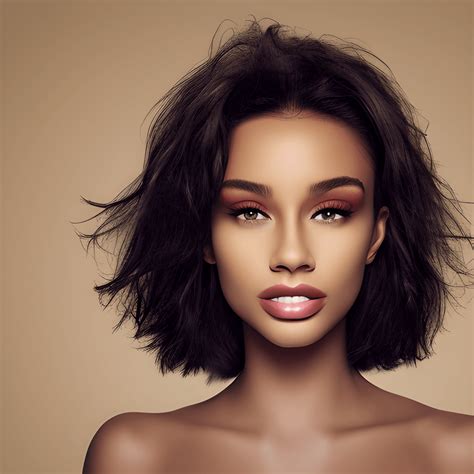 Animated Portrait Of A Lightskinned Woman · Creative Fabrica