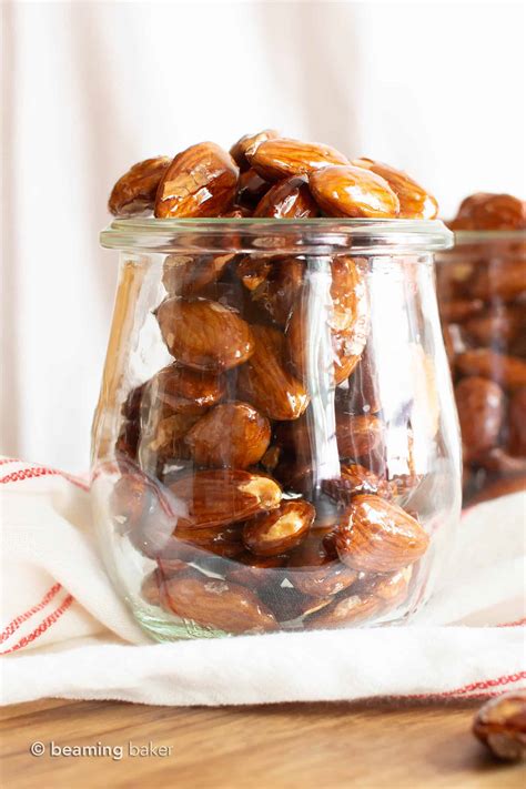 3 Ingredient Easy Paleo Candied Almonds Recipe Vegan Healthy