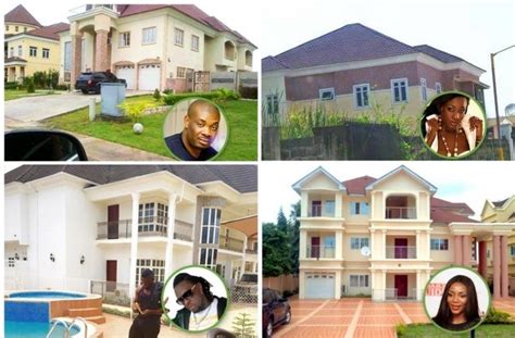 Top 10 Nigerian Celebrities And Their Multi Million Naira Mansions They