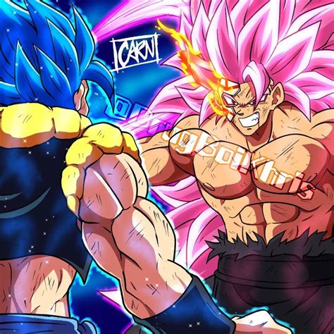 Gogeta Ssbe Vs Goku Black Ssj Rose 3 Full Power Anime Goku Art