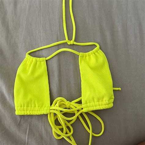 Montce Swim Yellow Bikini Top Gem