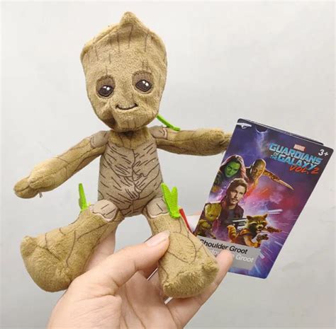 Disney Parks Marvel Baby Groot Magnetic Shoulder Pal Plush Doll 5 Nwt