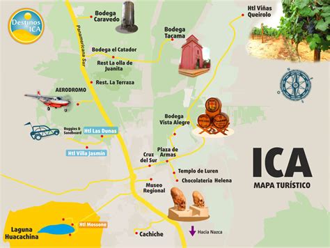 Mapa Turístico Ica Destinos Ica