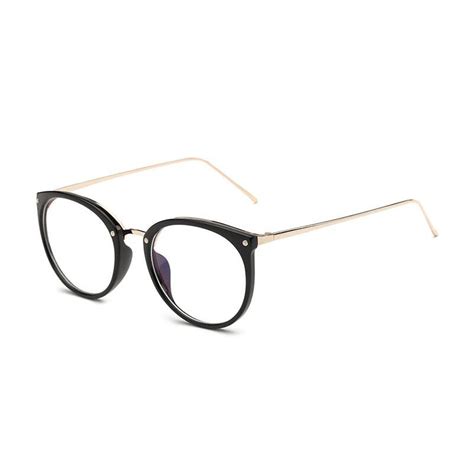 Dokly Fashion Women Glasses Frame Dot Round Glasses Men Eyeglasses