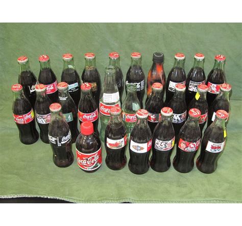 Lot Of Coca Cola Classic Collector Bottles