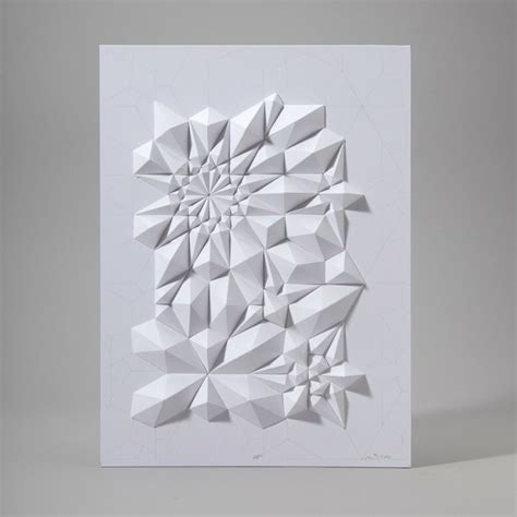 Dynamic Patterns Form Complex Geometric Paper Sculptures Art Design