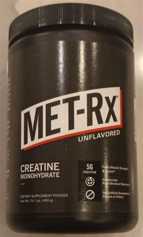 Met Rx Creatine Monohydrate Powder Unflavored 400 Gram 141 Ounces