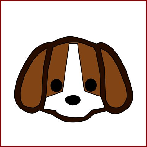 Puppy Dog Face Cartoon