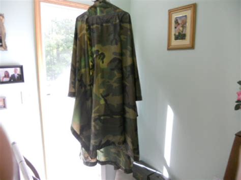 Genuine Us Military Issue Woodland Camo Poncho New Issued B And M