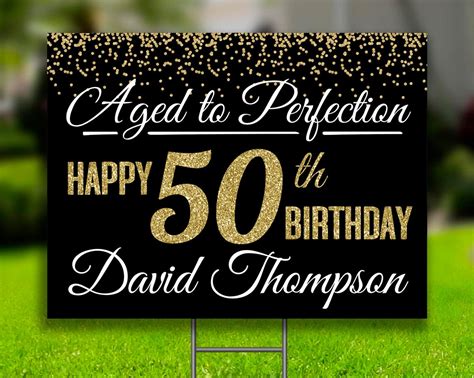 Digital Or Printed 50th Birthday Yard Sign 50th Birthday Lawn Etsy