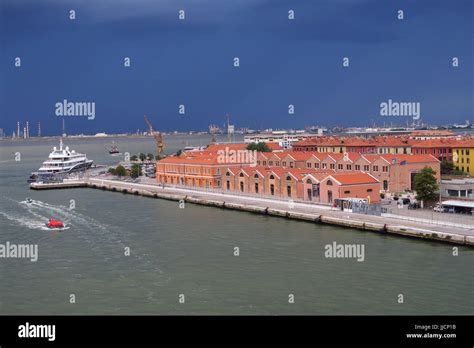San Basilio Cruise Terminal Venice Italy Stock Photo Alamy