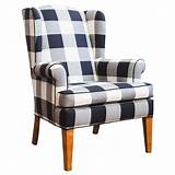 Never miss new arrivals that match exactly what you're looking for! Black & White Buffalo Check Wingback Chair | Chairish