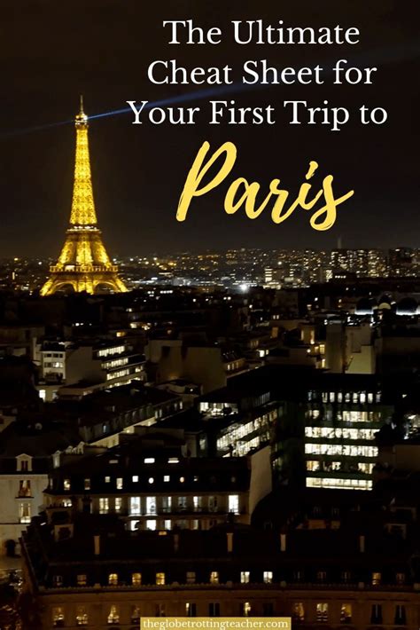 The Eiffel Tower In Paris At Night With Text Overlay That Reads The