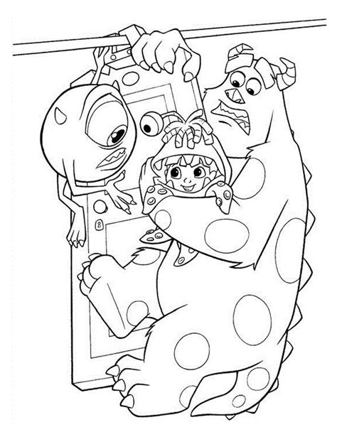 Monsters Inc. | Monster coloring pages, Disney coloring pages, Cool