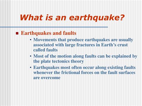 Ppt What Is An Earthquake And How Does It Occur