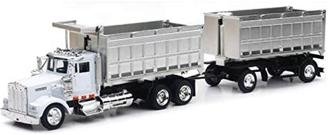 Amazon 1 43 D C Kenworth W900 Double Dump Truck Color May Vary