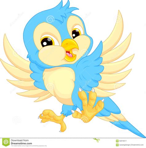 Cute Bird Cartoon Stock Vector - Image: 62019217