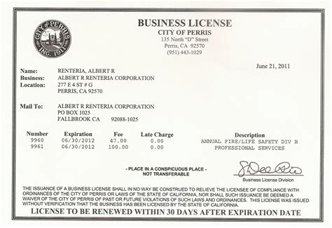 Business Registration License — Db