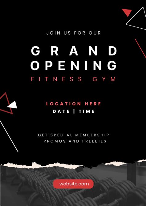 Fitness Gym Grand Opening Letterhead Brandcrowd Letterhead Maker