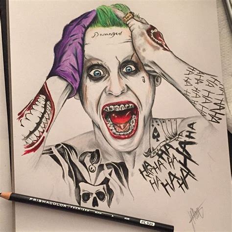 Joker Jared Leto Scary Twisted Creepy Drawing Lippenciltutorial