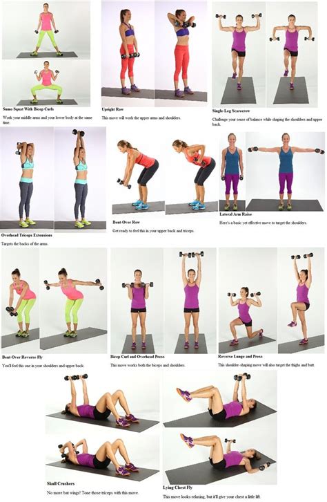 Dumbbell Workout Popsugar Fitness At Home Workout Plan At Home