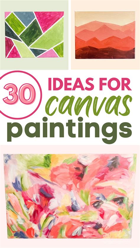 Easy Canvas Painting Ideas 30 Diys For Beginners Artofit