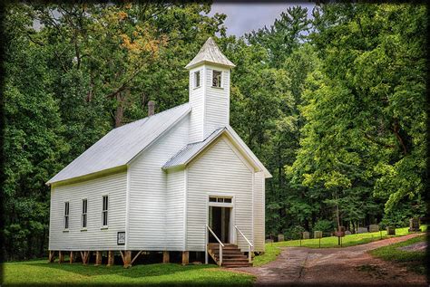 historic missionary baptist church in cades cove photograph by wendell franks