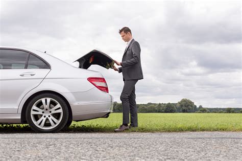 Car Breaking Down Stock Photo Download Image Now Car Men 20 29