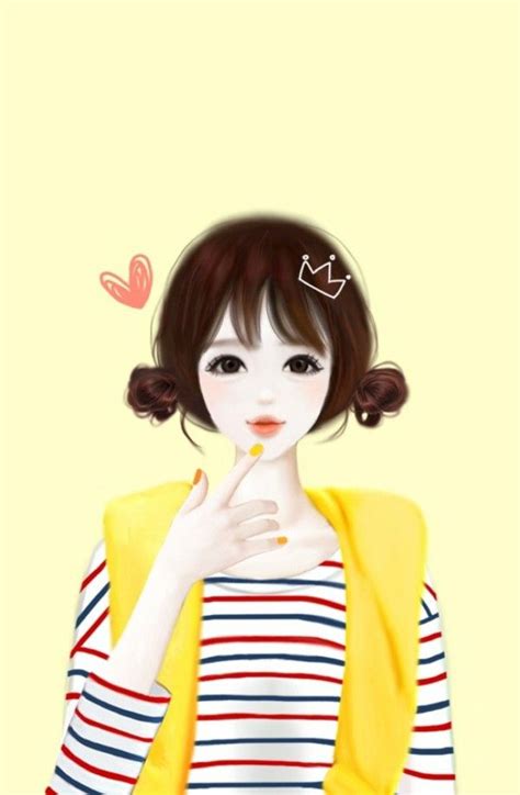 Korean Girl Drawing Free Download On Clipartmag