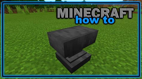 How To Craft And Use An Anvil Easy Minecraft Tutorial Youtube