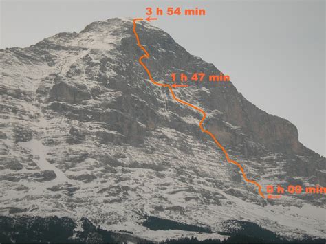 Ueli steck establece un nuevo récord de velocidad, por la ruta heckmair: Ueli Steck - Neuer Rekord: Eiger Nordwand in 3:54 ...