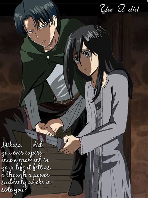 Shingeki No Kyojin Mikasa And Levi