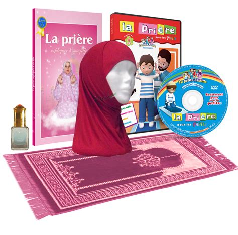 Le Pack Prière Fille Islam Nur Dvd Livre Tapis Hijâb