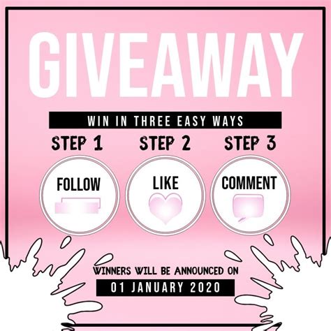 Giveaway Template Instagram Giveaway Giveaway Graphic Event Flyer