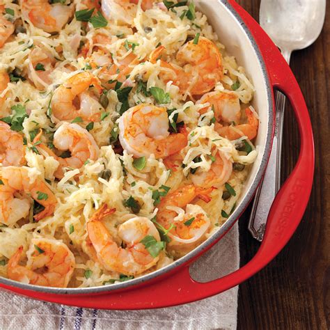 Paleo shrimp scampi will last. Spaghetti Squash Shrimp Scampi Recipe - Louisiana Cookin'