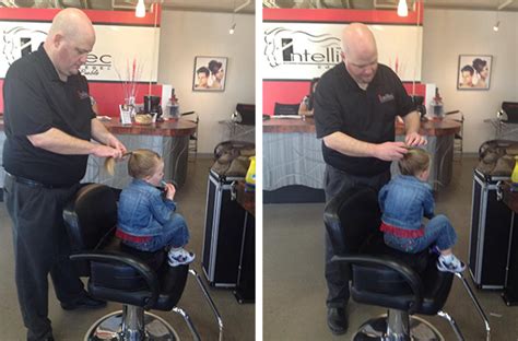 A Single Dad With No Clue How To Do A Ponytail Took A Cosmetology Lesson For His Babe