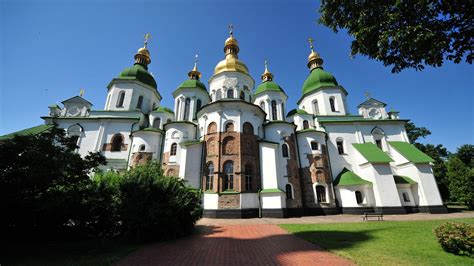 Saint Sophia Cathedral In Kiev Ukraine Saint Sophia Cathedral Is A