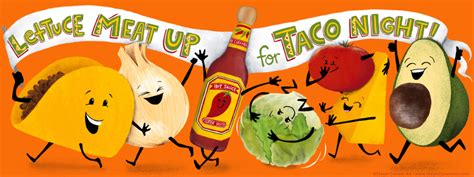 Taco Night By Steph Calvert Creative Playground Taco Night Illustration