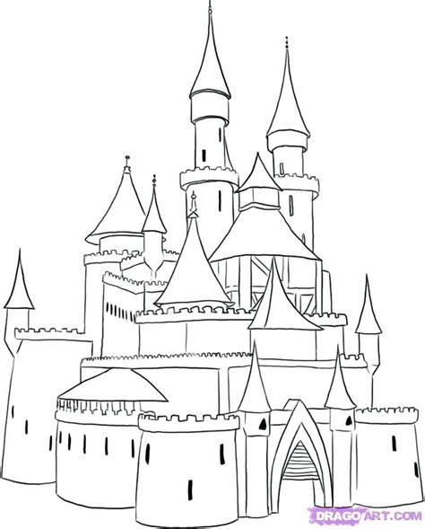 Cinderella Castle Drawing At Getdrawings Free Download