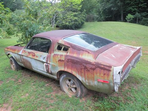 Judging by how the hood is rusted through. Barn Find: Shelby GT500 Planted On The Lawn - Literally ...