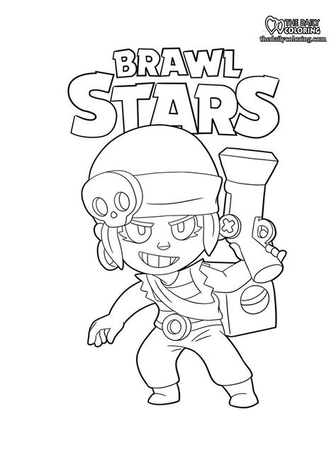 Brawl Stars Coloring Pages The Daily Coloring