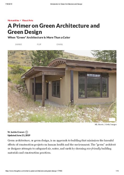 Pdf Introduction To Green Architecture And Design Nati 1361621yoni