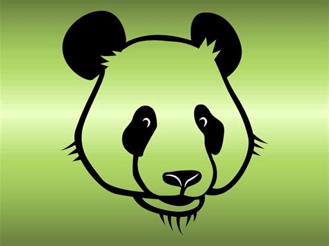Cute Panda Vector Vector Art And Graphics