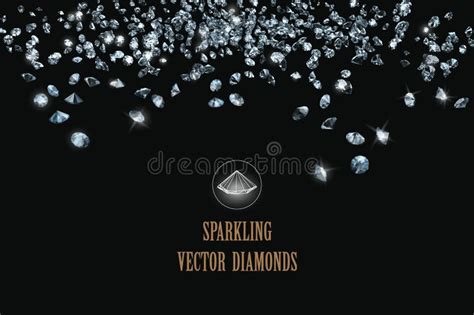Sparkling Diamonds Background Stock Vector Illustration Of Diamond