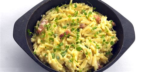 Pour in after boiling 200ml of water. Quick Bake Macaroni Cheese Recipe - Great British Chefs