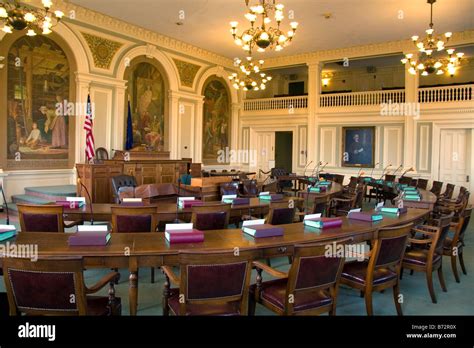 The New Hampshire Senate Chamber Inside The State House At Concord