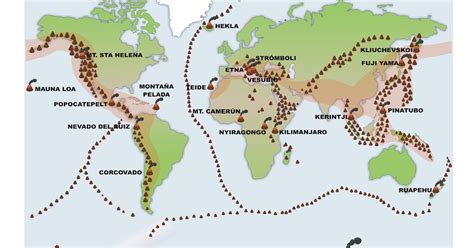 Nyfiken Geográfico Sismicidad Y Volcanes Del Mundo