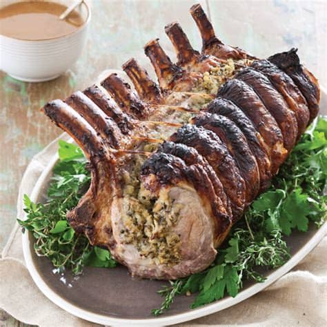 Bring steak (s) to room temperature. Herb-Stuffed Pork Rib Roast - Taste of the South Magazine