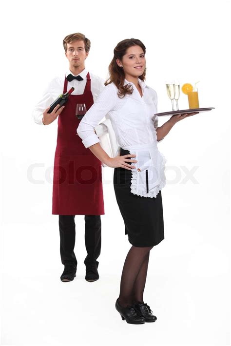 Waiter And Waitress Stock Image Colourbox